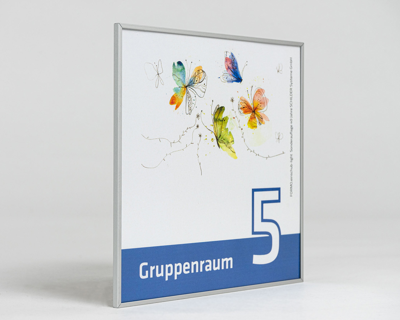 Türschild FORMO.einschub-light - 5 Stück - JUBILÄUMSSCHILD