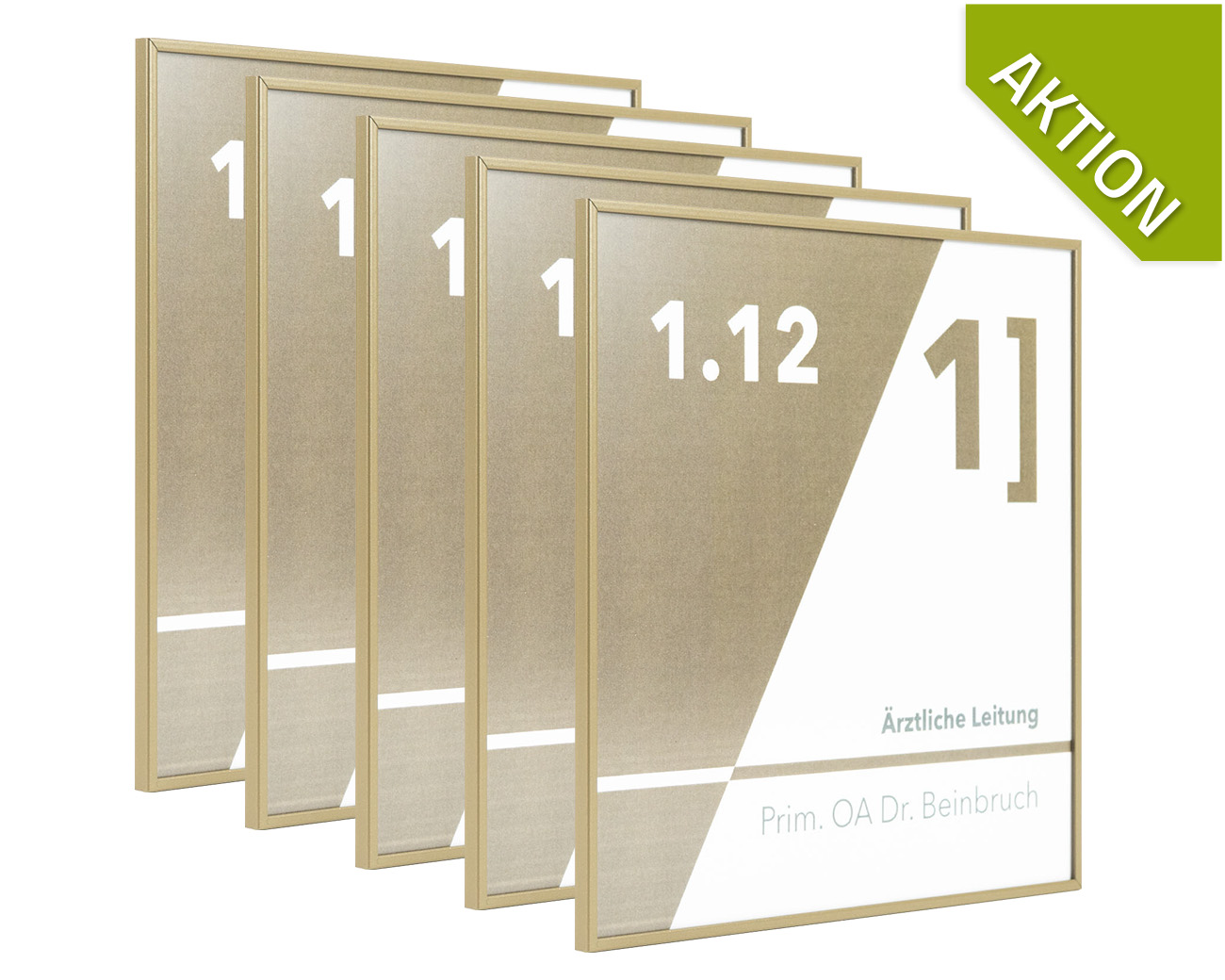 Türschild FORMO.einschub-light RAL 1035- 5 Stück - AKTION
