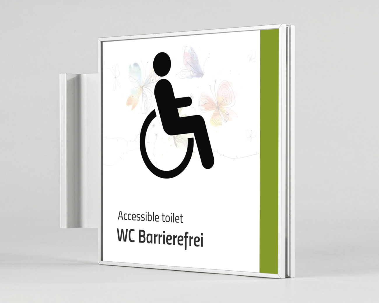 Fahnenschild für die Beschilderung von z.B. Feuerlöscher, WC oder als Teil  eines Leitsystems ✓ zum selbst beschriften ✓ versandkostenfrei ✓ Kauf auf  Rechnung