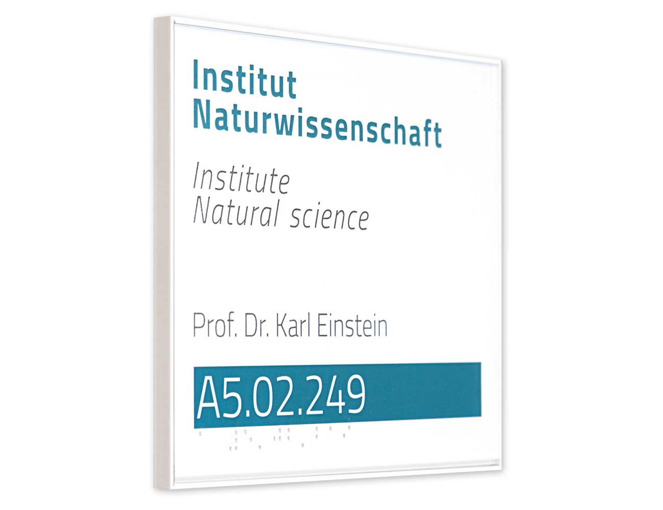 Türschild FORMOnoble - Frontansicht