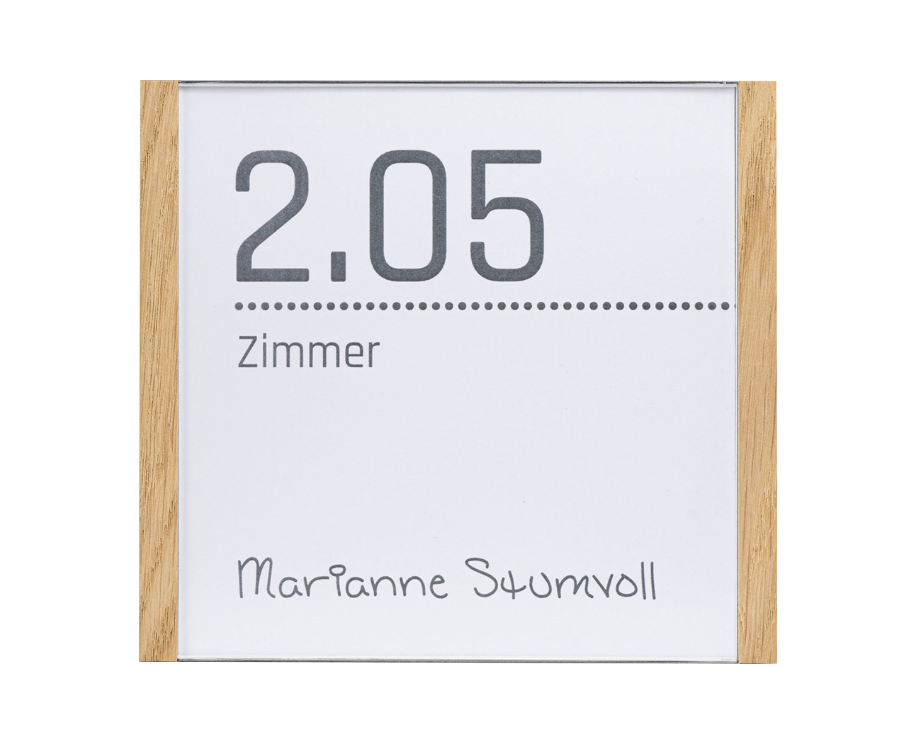 Türschild NIRO.eiche