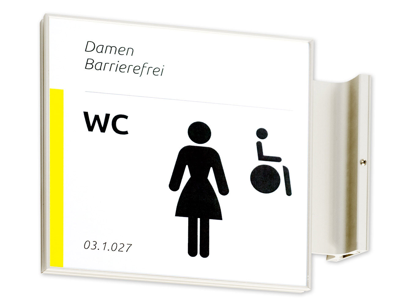 Fahnenschild FORMOflach - WC Schild 