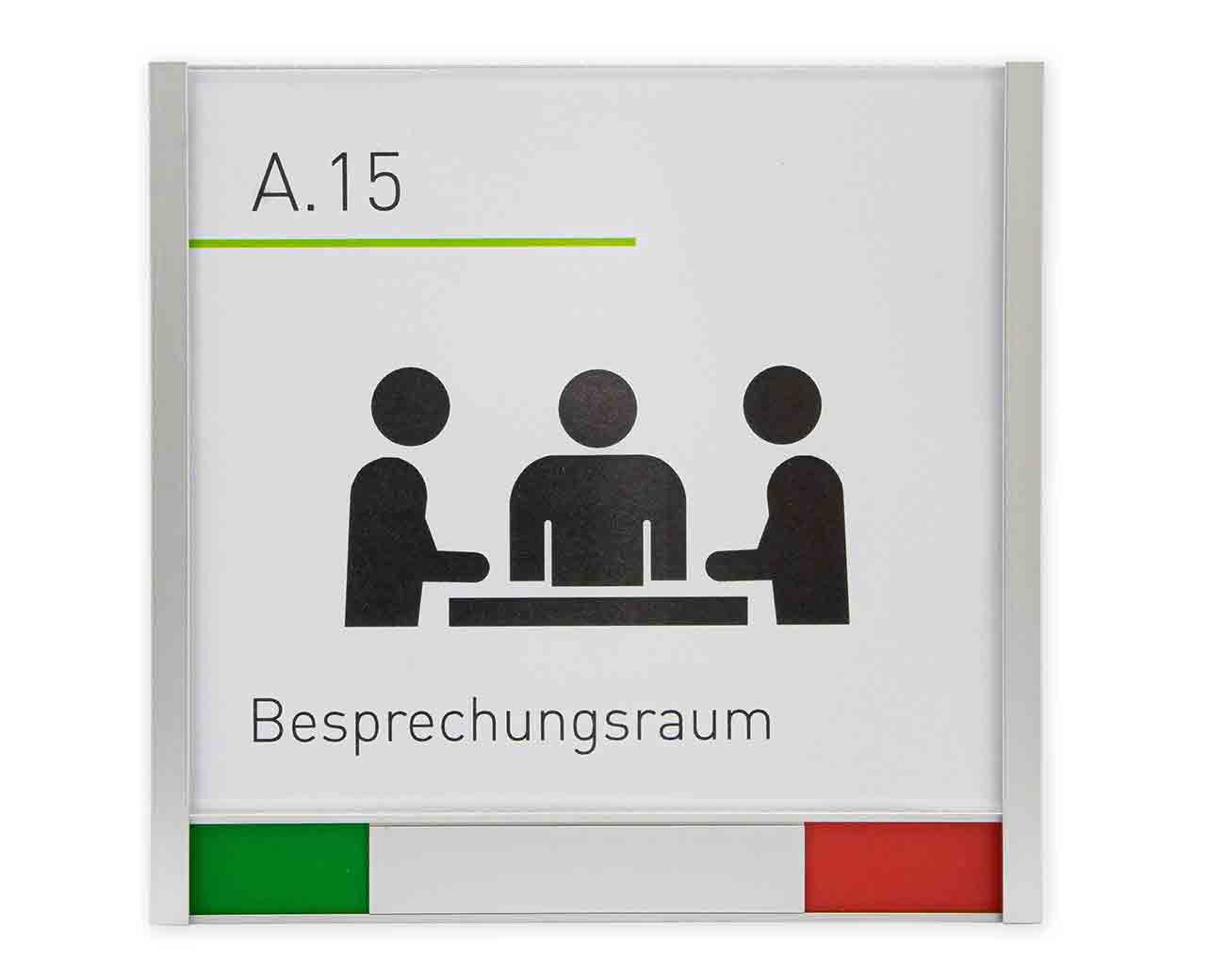 Türschild FREI/BESETZT KRISTALLINO.s