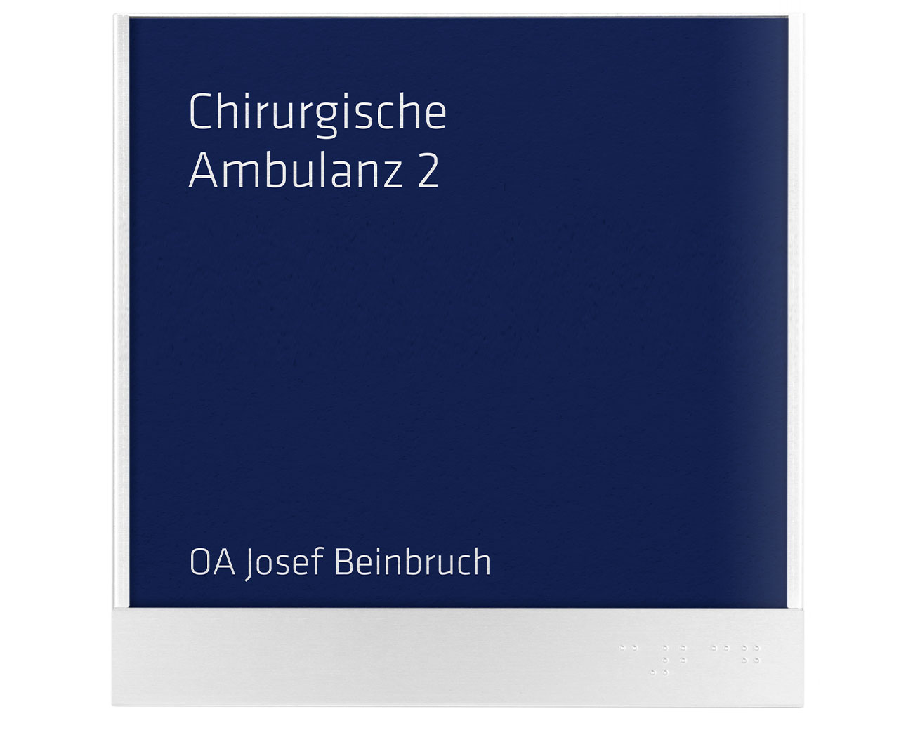 Türschild ALU.einschub15