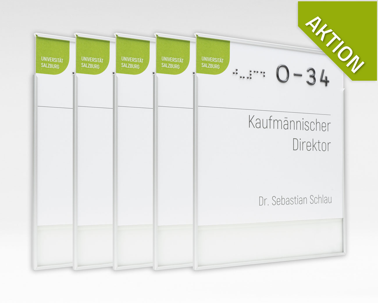 Türschild FORMO.einschub-light - 5 Stück - AKTION