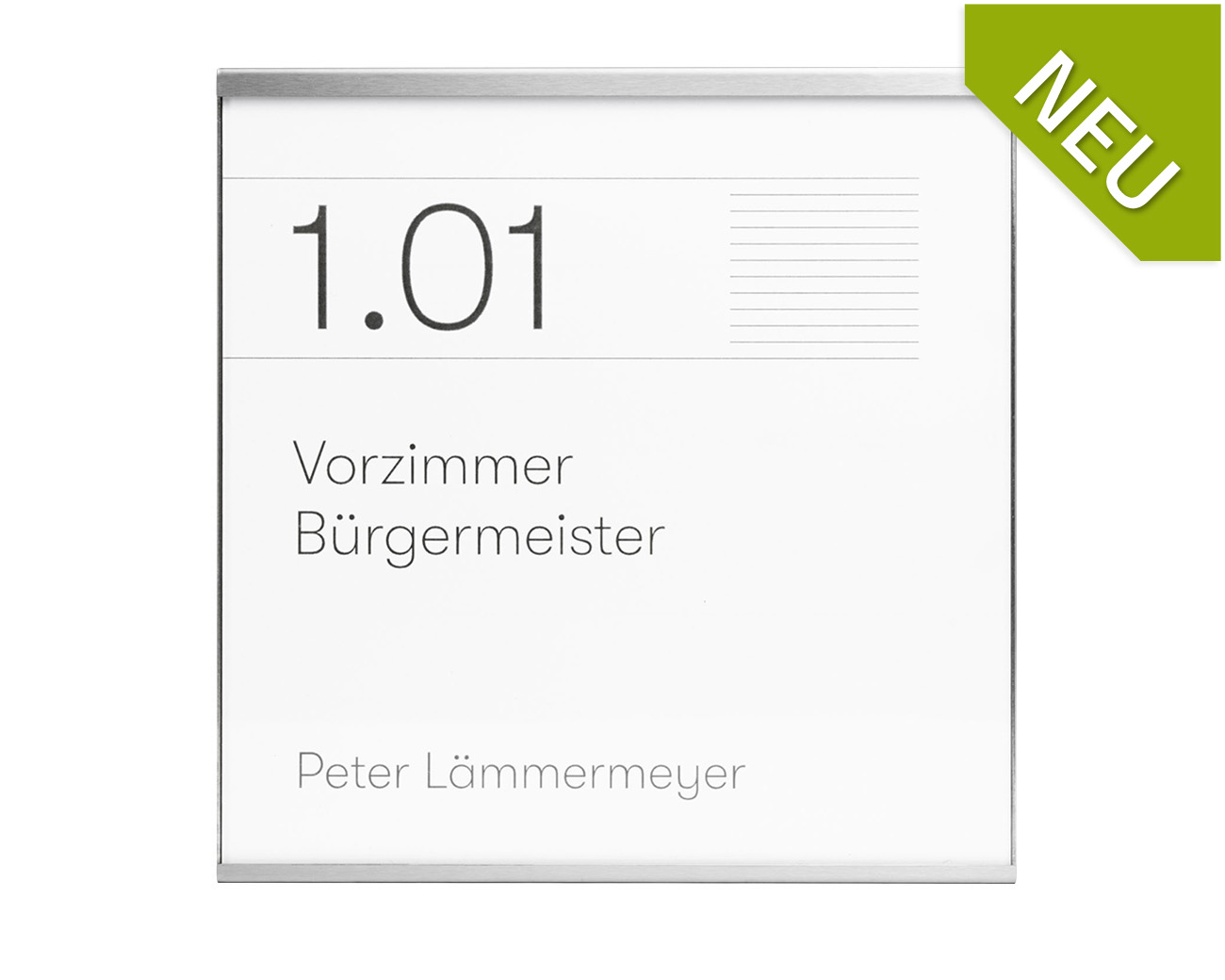Türschild NIRO.plex