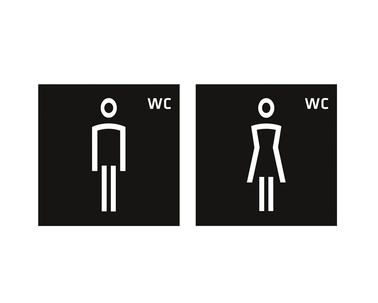 Türschild Pikto ALU.05 - Set