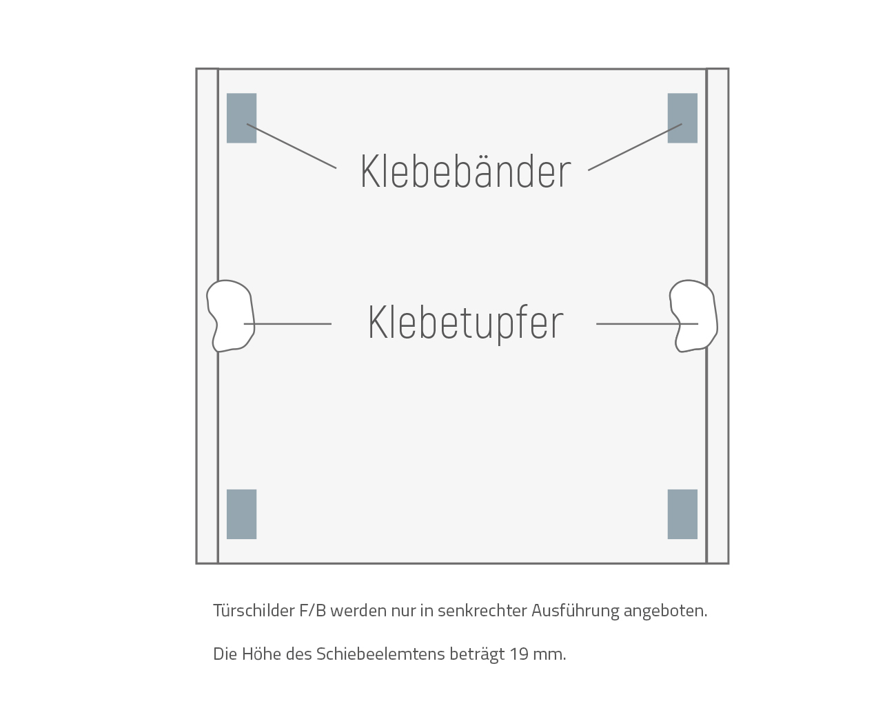 Türschild FREI/BESETZT KRISTALLINO.s