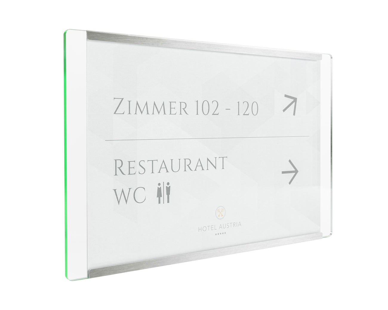 Infoschild  NIRO.glaslook