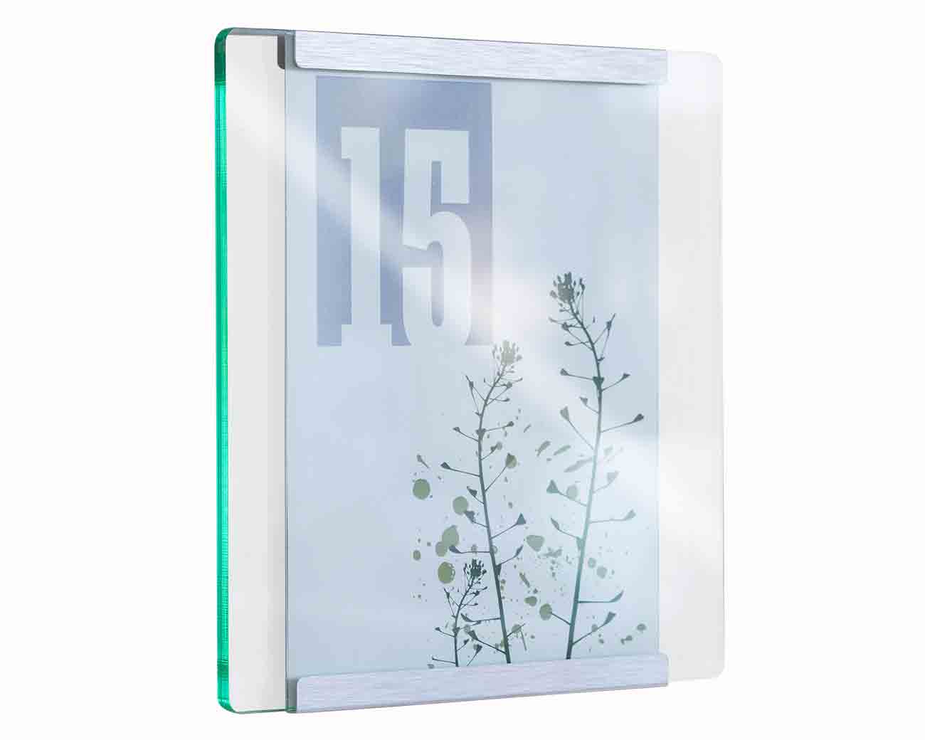 Türschild  ALU.glaslook
