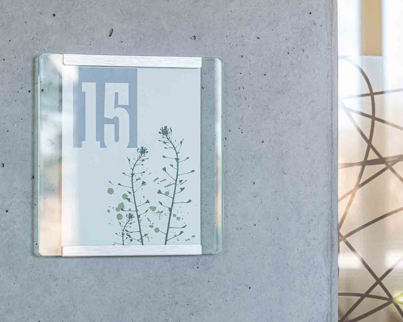 Türschild  ALU.glaslook